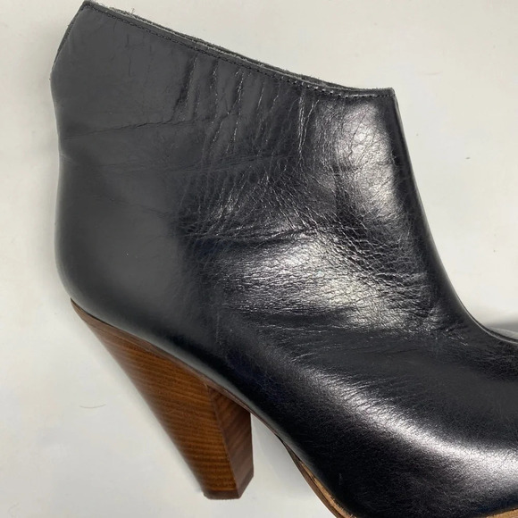 DMSX Donald J Pliner Black Leather Ankle Boots - Picture 4 of 10